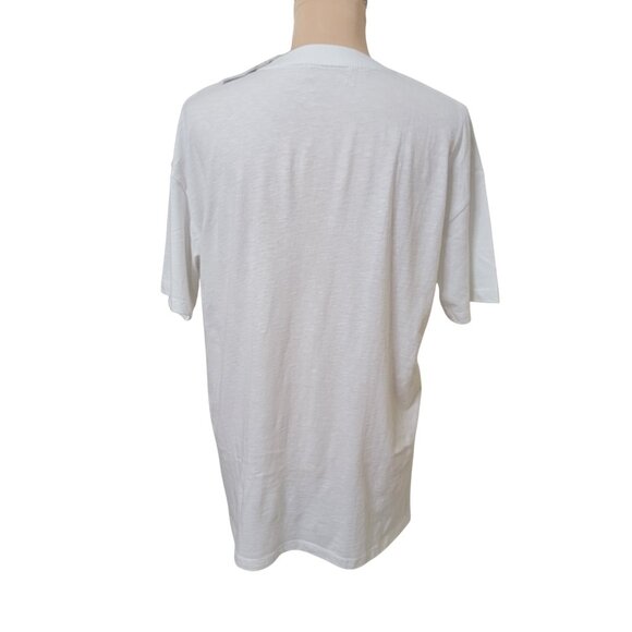 American Eagle Size XS/S Skeleton & Skeleton Dog Decorating Tree Holiday T-Shirt - Picture 6 of 14